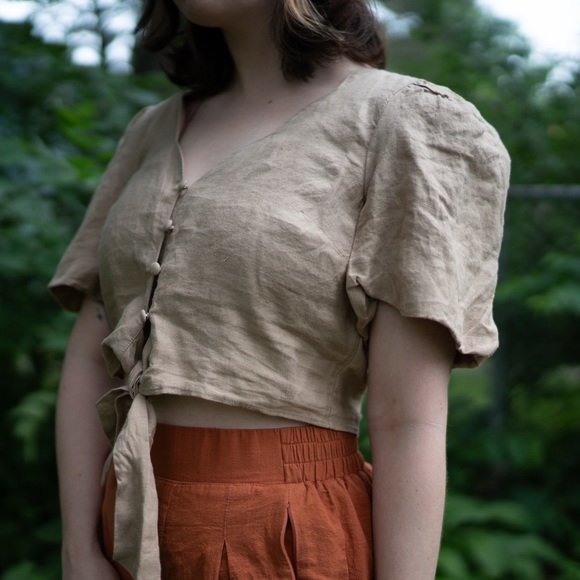 & Other Stories linen blouse - Picture 3 of 5
